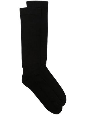 Rick Owens DRKSHDW Luxor patterned intarsia-knit socks - Black