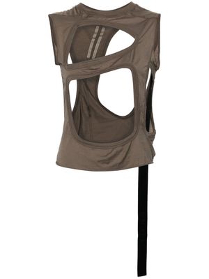 Rick Owens DRKSHDW Membrane II cut-out T-shirt - Brown