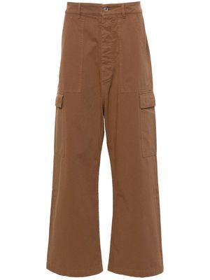 Rick Owens DRKSHDW mid-rise cargo trousers - Brown