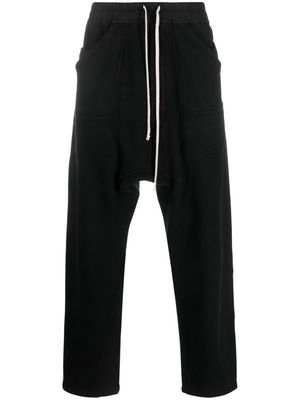 Rick Owens DRKSHDW organic-cotton drawstring-waist trousers - Black