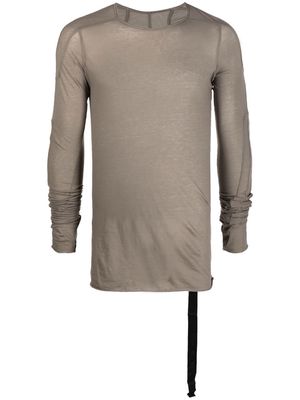 Rick Owens DRKSHDW organic-cotton long-sleeve T-shirt - Neutrals