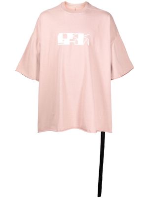 Rick Owens DRKSHDW oversize logo-print T-shirt - Pink