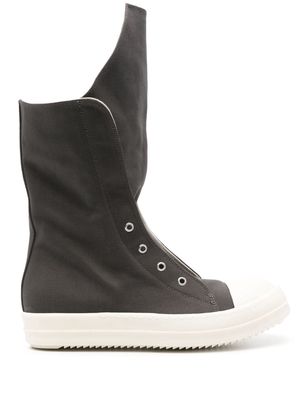 Rick Owens DRKSHDW oversize-tongue sneaker boots - Grey