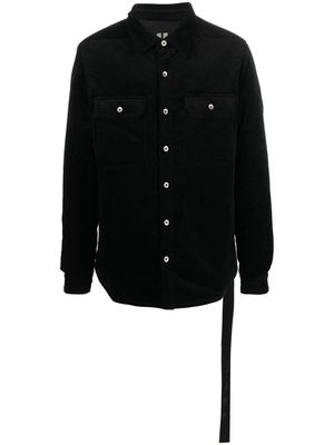 Rick Owens DRKSHDW patch-pocket corduroy shirt jacket - Black