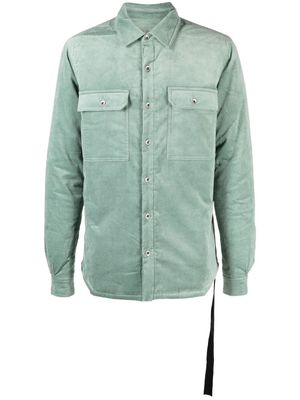 Rick Owens DRKSHDW patch-pocket corduroy shirt jacket - Green