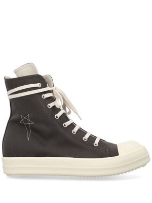 Rick Owens DRKSHDW Pentagram-embroidered sneakers - Black