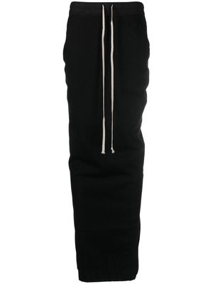 Rick Owens DRKSHDW Pillar long skirt - Black