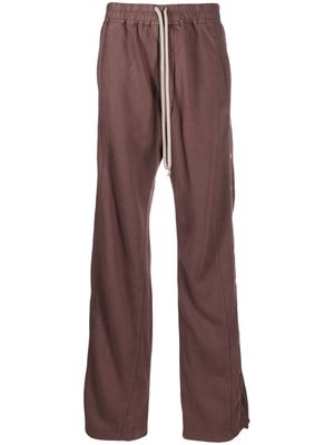 Rick Owens DRKSHDW Pusher cotton track pants - Red