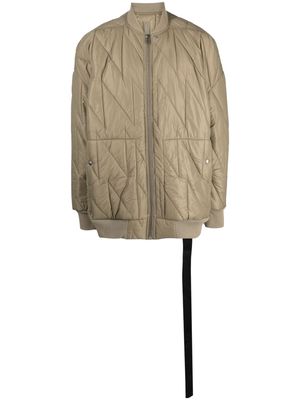 Rick Owens DRKSHDW quilted bomber jacket - Green