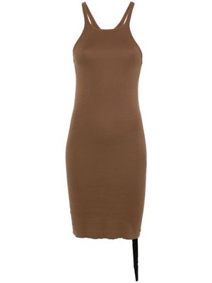 Rick Owens DRKSHDW Racer Back cotton dress - Brown