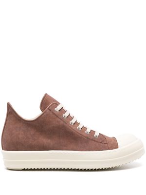 Rick Owens DRKSHDW rubber-toecap canvas sneakers - Brown