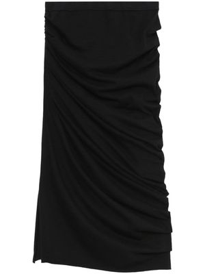 Rick Owens DRKSHDW ruched jersey pencil skirt - Black