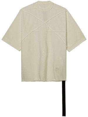 Rick Owens DRKSHDW seam-detailed cotton T-shirt - Neutrals