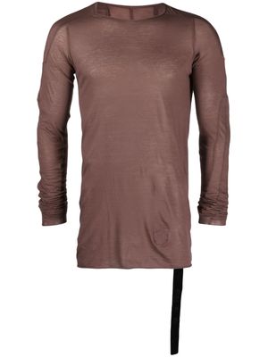 Rick Owens DRKSHDW semi-sheer cotton sweatshirt - Purple