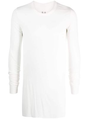 Rick Owens DRKSHDW semi-sheer long T-shirt - White