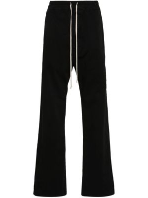 Rick Owens DRKSHDW side-slit cotton straight trousers - Black