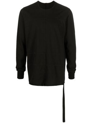 Rick Owens DRKSHDW side-tassel crew-neck sweatshirt - Black