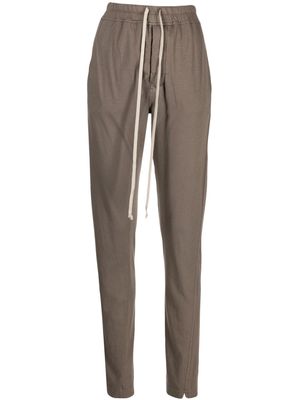 Rick Owens DRKSHDW slim-cut cotton track pants - Brown