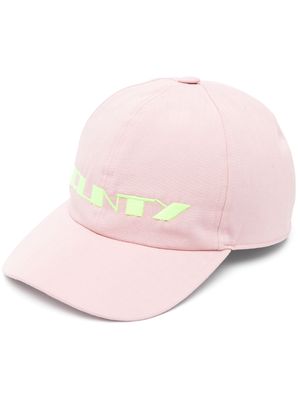 Rick Owens DRKSHDW slogan-embroidered baseball cap - Pink
