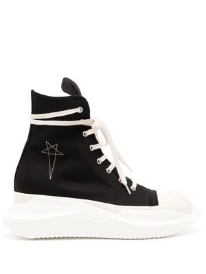 Rick Owens DRKSHDW star-embroidered lace-up sneakers - Black