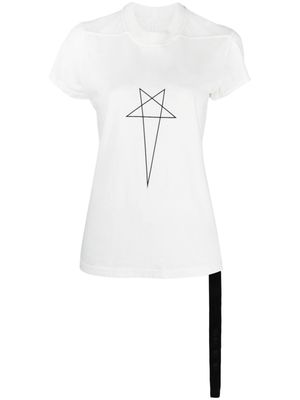 Rick Owens DRKSHDW star-logo crew-neck T-shirt - White