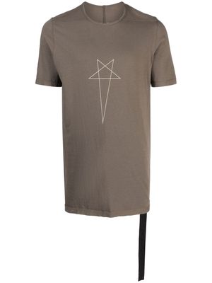 Rick Owens DRKSHDW star-print organic cotton T-shirt - Brown