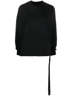 Rick Owens DRKSHDW strap-detail crew-neck sweatshirt - Black