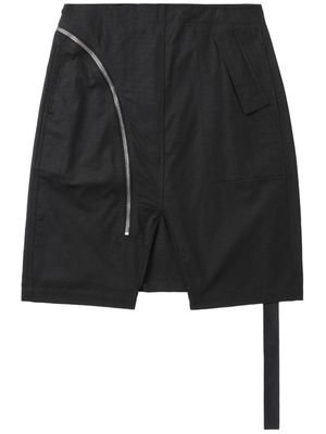 Rick Owens DRKSHDW strap-detail drop-crotch shorts - Black