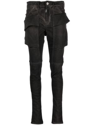 Rick Owens DRKSHDW strap-detail skinny jeans - Black
