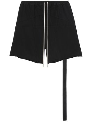Rick Owens DRKSHDW strap-embellished drawstring shorts - Black