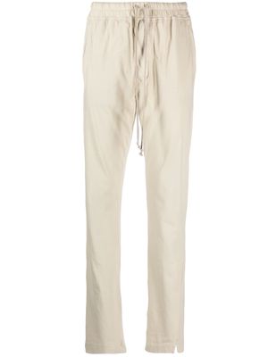 Rick Owens DRKSHDW tapered cotton track pants - Neutrals