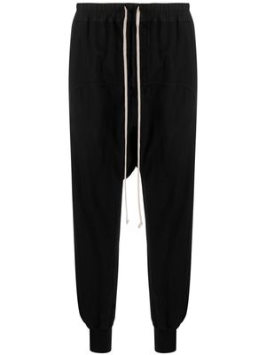 Rick Owens DRKSHDW tapered drop-crotch cotton trousers - Black