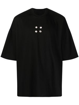 Rick Owens DRKSHDW Tommy T eyelet-detail T-shirt - Black