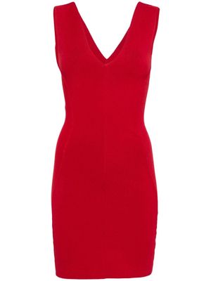 Rick Owens DRKSHDW V-neck mini dress - Red