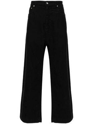 Rick Owens DRKSHDW wide-leg corduroy trousers - Black