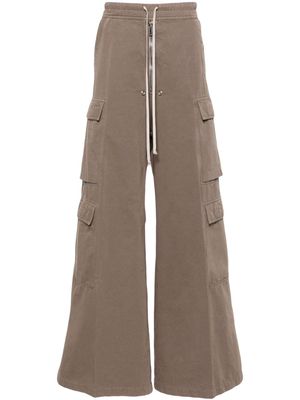 Rick Owens DRKSHDW wide-leg cotton cargo trousers - Brown