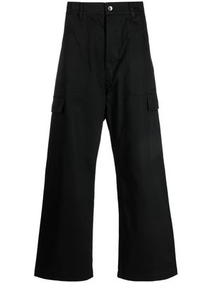 Rick Owens DRKSHDW wide-leg organic-cotton trousers - Black