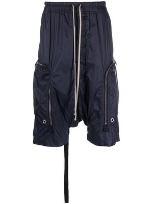Rick Owens DRKSHDW zip-detail bermuda shorts - Blue