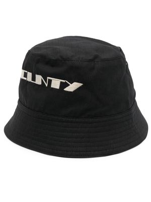 Rick Owens DRKSHDW zip-detail cotton bucket hat - Black