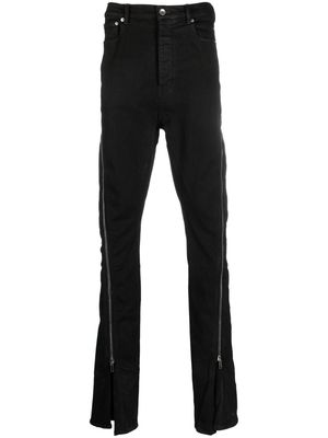 Rick Owens DRKSHDW zip-detail slim-fit jeans - Black