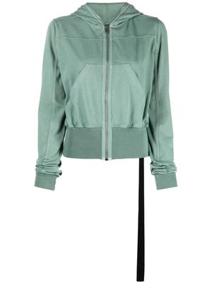 Rick Owens DRKSHDW zip-front cotton hoodie - Green