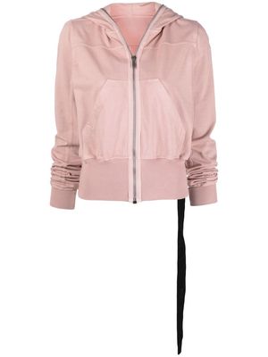 Rick Owens DRKSHDW zip-up cotton hoodie - Pink
