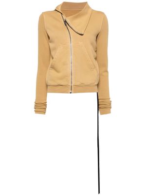 Rick Owens DRKSHDW zip-up cotton sweatshirt - Yellow