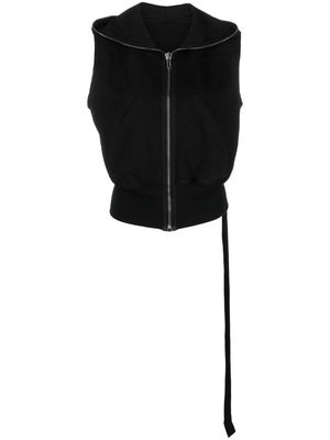 Rick Owens DRKSHDW zip-up cotton vest - Black