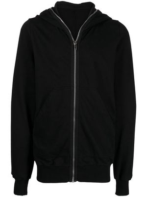Rick Owens DRKSHDW zip-up hooded cotton jacket - Black