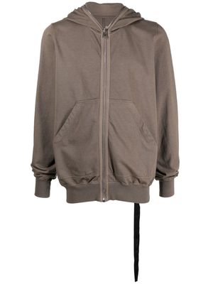 Rick Owens DRKSHDW zip-up hoodie - Grey