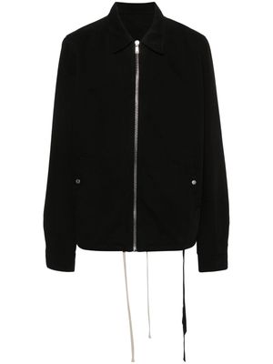 Rick Owens DRKSHDW Zipfront cotton twill jacket - Black