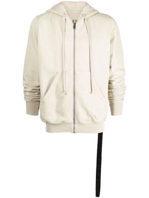Rick Owens DRKSHDW zipped drawstring-hooded jacket - Neutrals