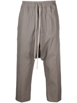 Rick Owens drop crotch cropped trousers - Grey
