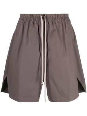 Rick Owens drop-crotch drawstring shorts - Grey